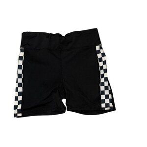 Kids X-Large Black Checkerboard Active Shorts